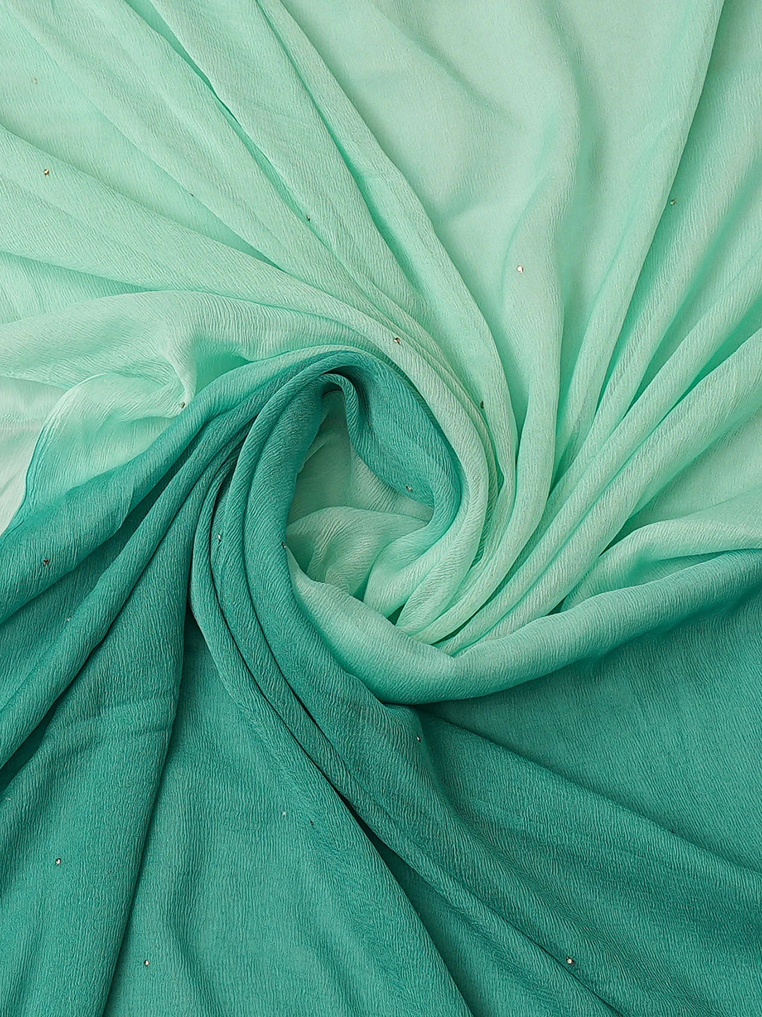 Ada Hand Embroidered Sea Green Cotton Lucknowi Chikankari Unstitched Suit Piece 01A839626