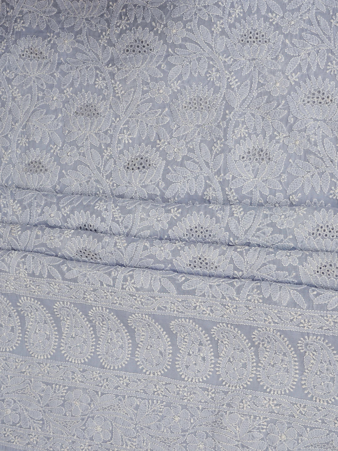 Ada Hand Embroidered Mauve Cotton Lucknowi Chikankari Unstitched Suit Piece 01A844693