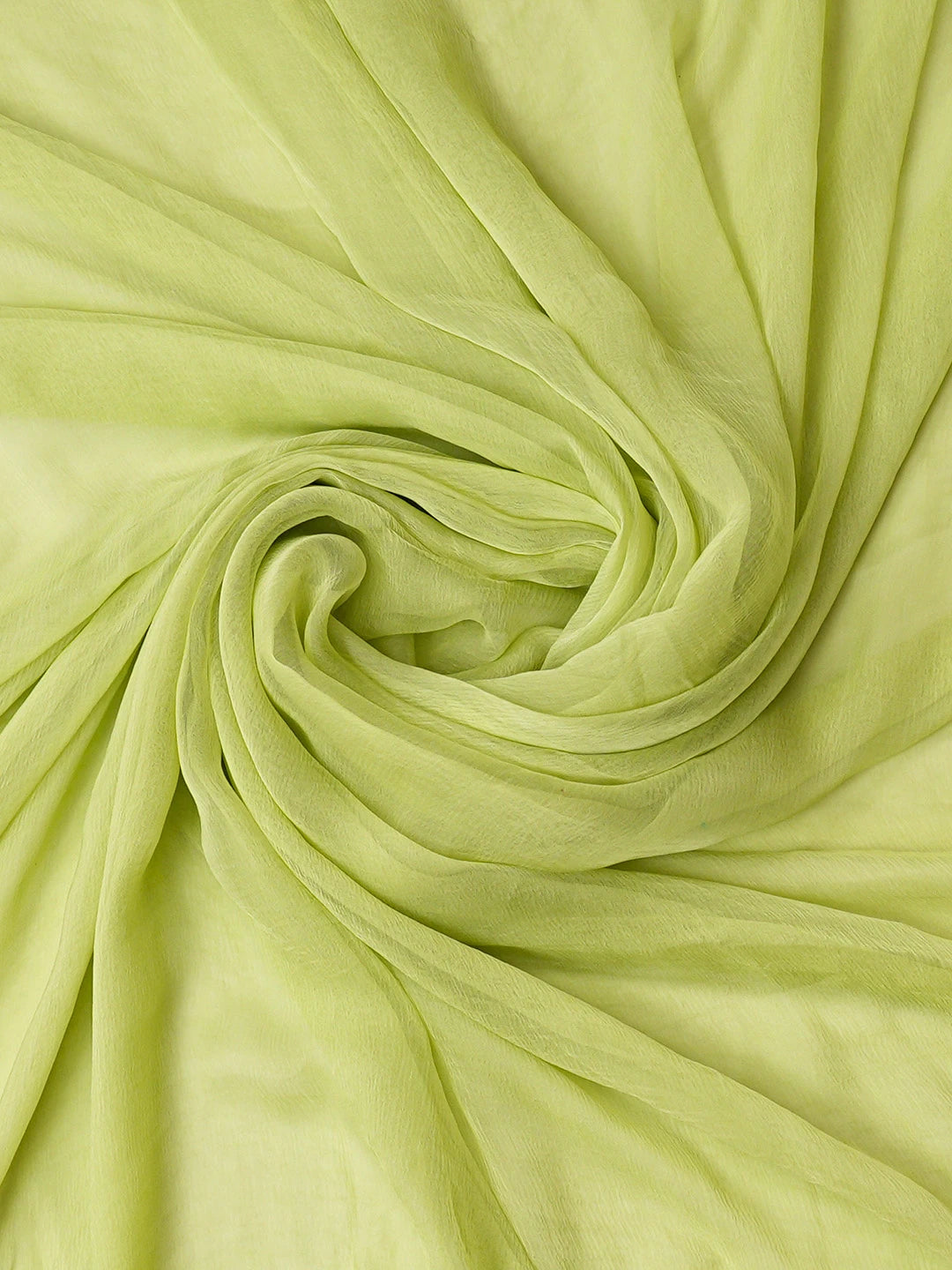 Ada Hand Embroidered Apple Green Silk Lucknowi Chikankari Unstitched Suit Piece 01A815902