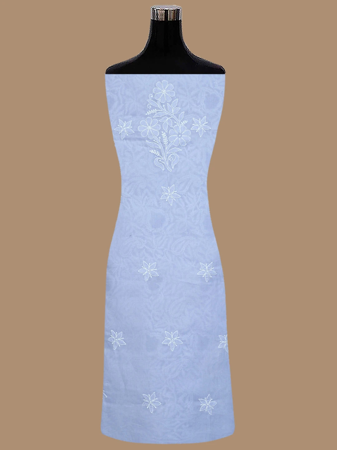 Ada Hand Embroidered Mauve Cotton Lucknowi Chikankari Unstitched Suit Piece 01A844688