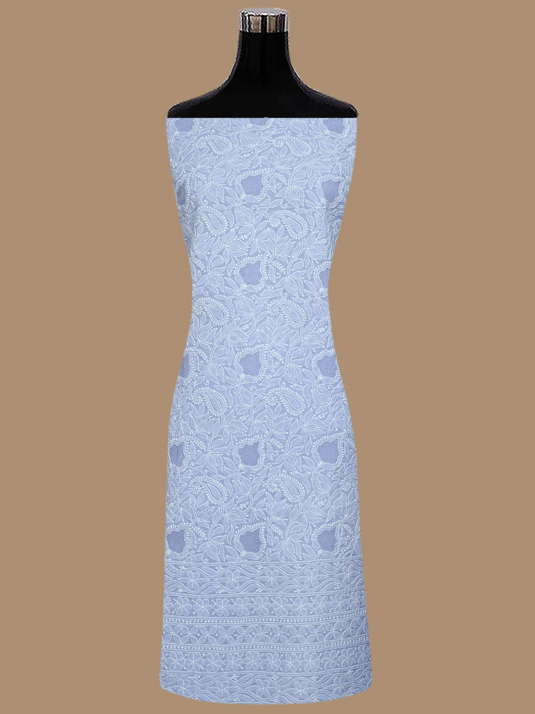 Ada Hand Embroidered Mauve Cotton Lucknowi Chikankari Unstitched Suit Piece 01A844688