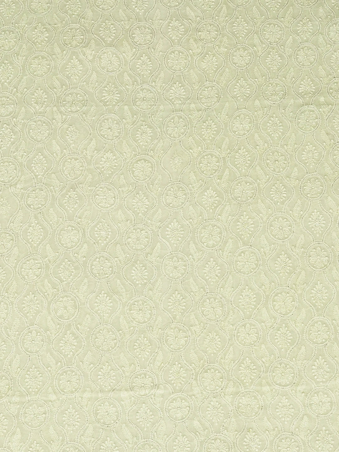 Ada Hand Embroidered Tea Green Viscose Georgette Lucknowi Chikankari Unstitched Men's Sherwani With Cutdana Work 01A296224