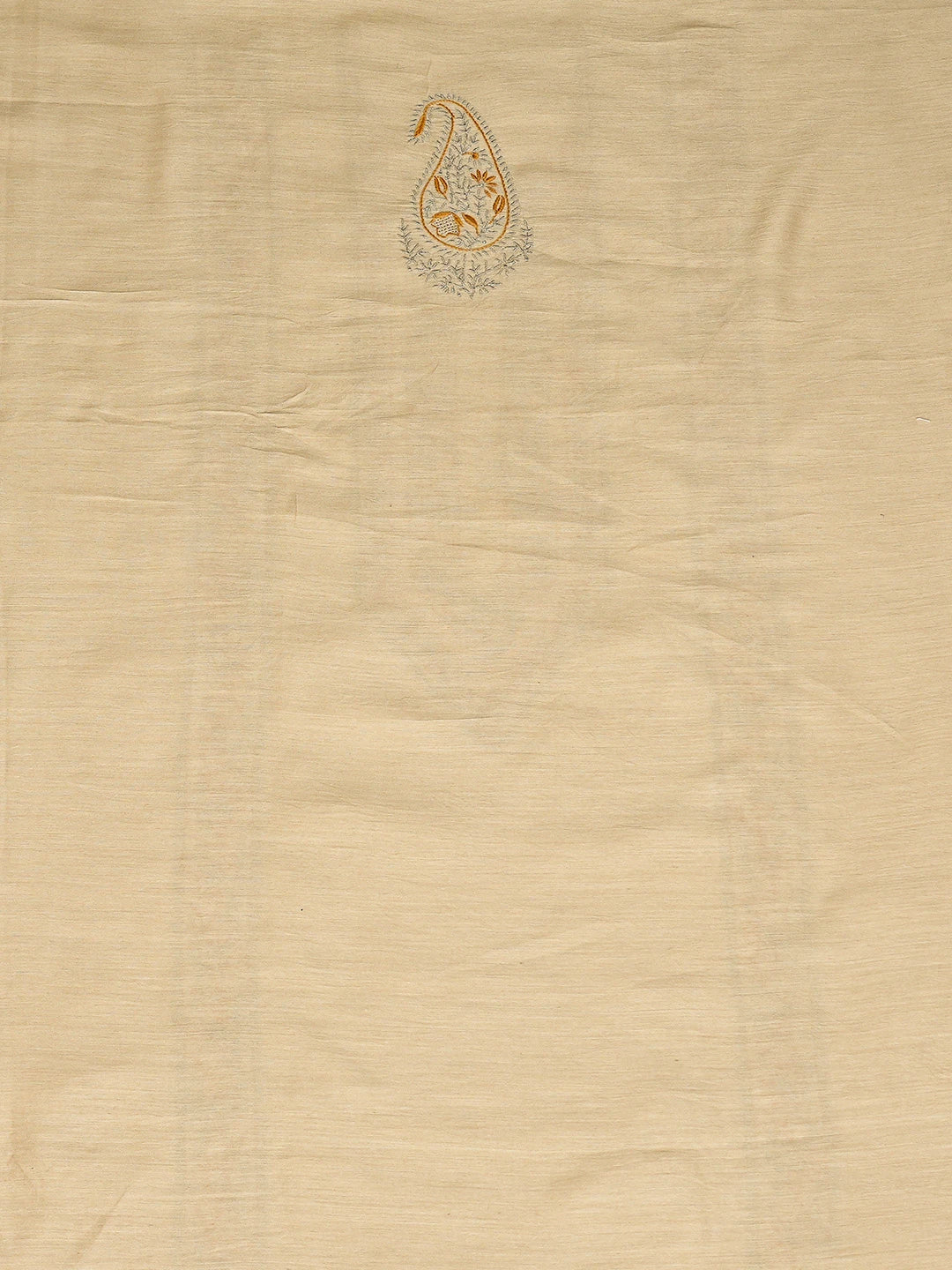 Ada Hand Embroidered Fawn Moonga Silk Lucknowi Chikankari Unstitched Men's Kurta Piece 01A561296