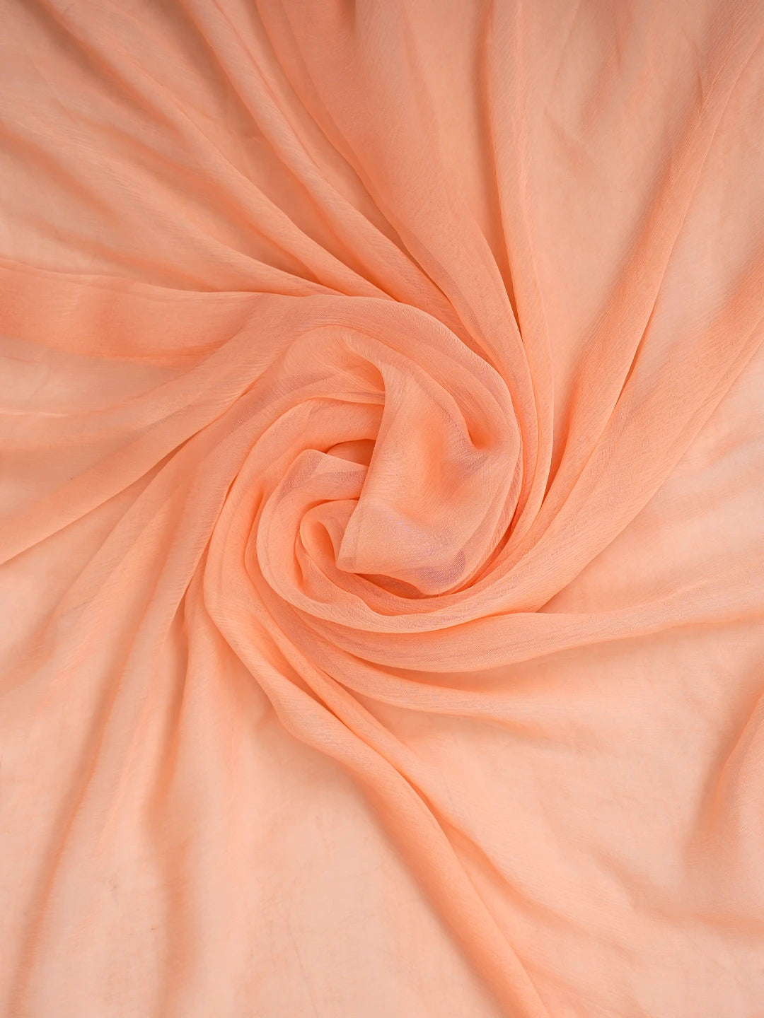 Ada Hand Embroidered Peach Cotton Lucknowi Chikankari Unstitched Suit Piece 01A847441