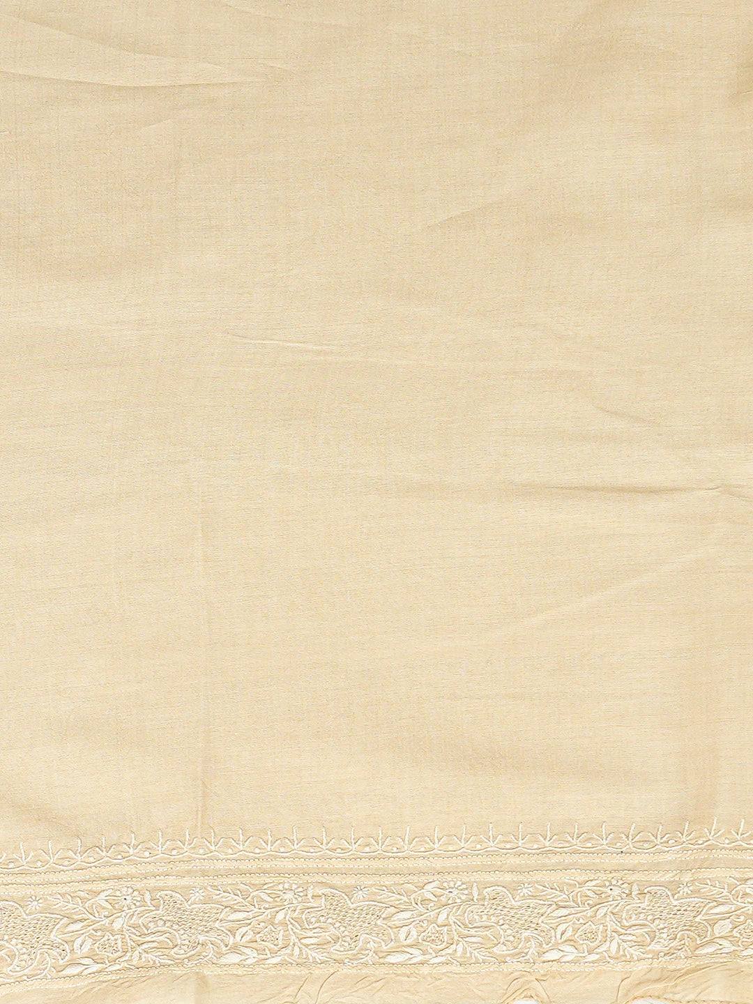 Ada Hand Embroidered Fawn Moonga Silk Lucknowi Chikankari Unstitched Men's Kurta Piece 01A489876