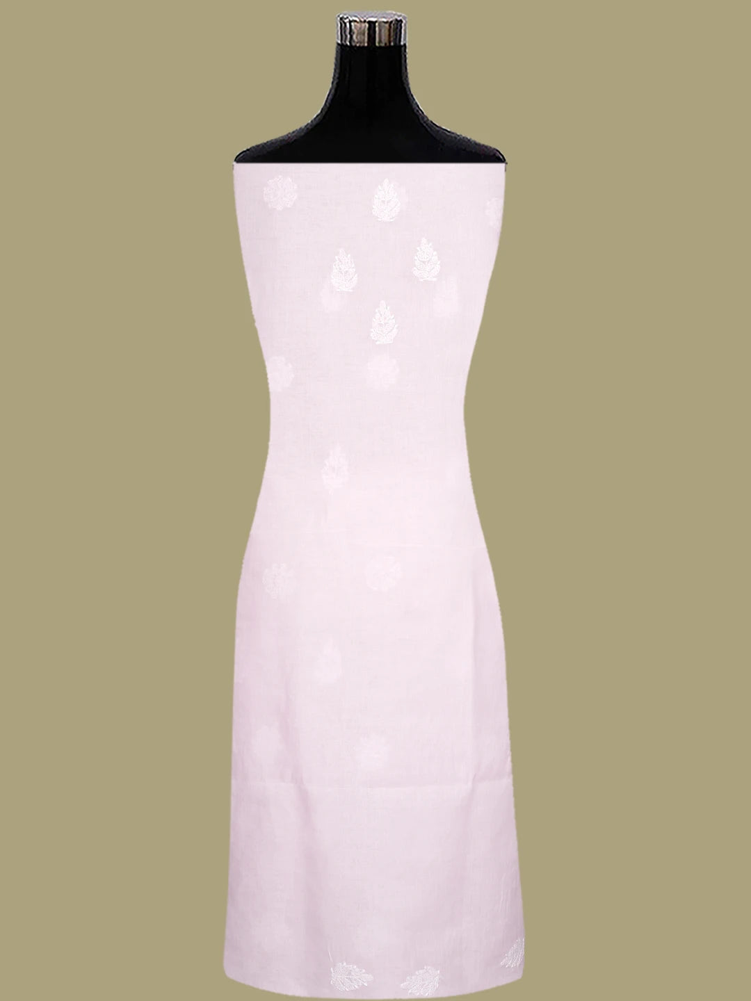 Ada Hand Embroidered Pink Cotton Lucknowi Chikankari Unstitched Suit Piece 01A819036