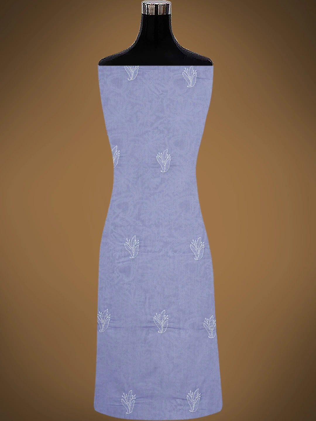 Ada Hand Embroidered Mauve Cotton Lucknowi Chikankari Unstitched Kurta Piece 01A829663