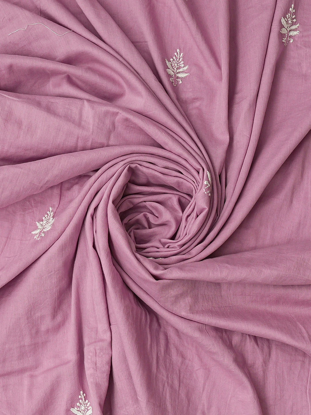 Ada Hand Embroidered Mauve Cotton Lucknowi Chikankari Unstitched Suit Piece 01A687368