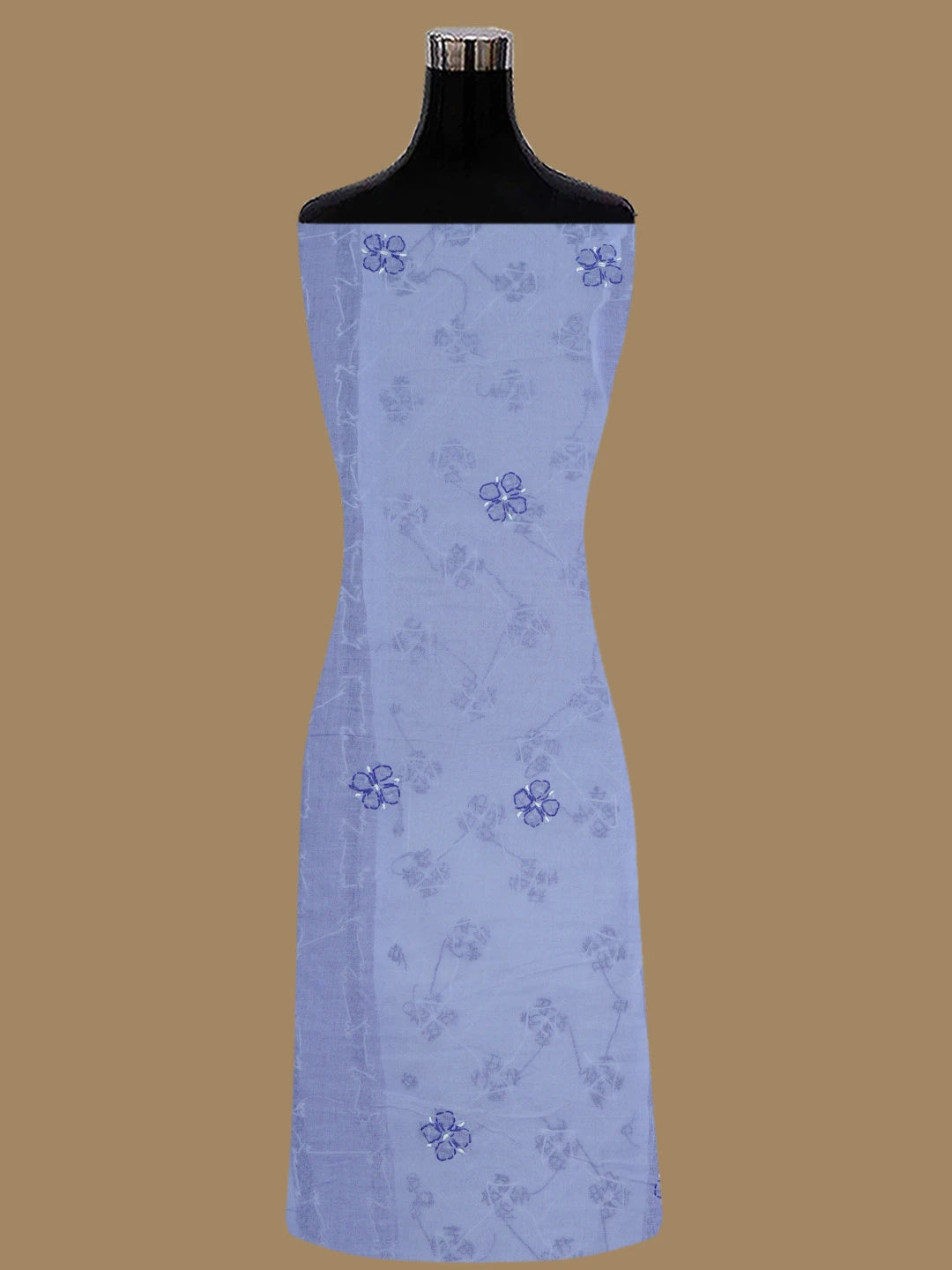 Ada Hand Embroidered Mauve Cotton Lucknowi Chikankari Unstitched Suit Piece 01A818393