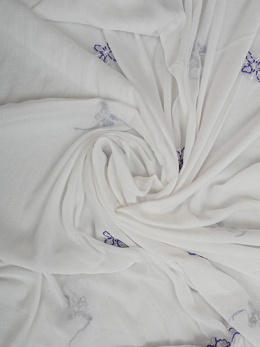 Ada Hand Embroidered Mauve Cotton Lucknowi Chikankari Unstitched Suit Piece 01A818393