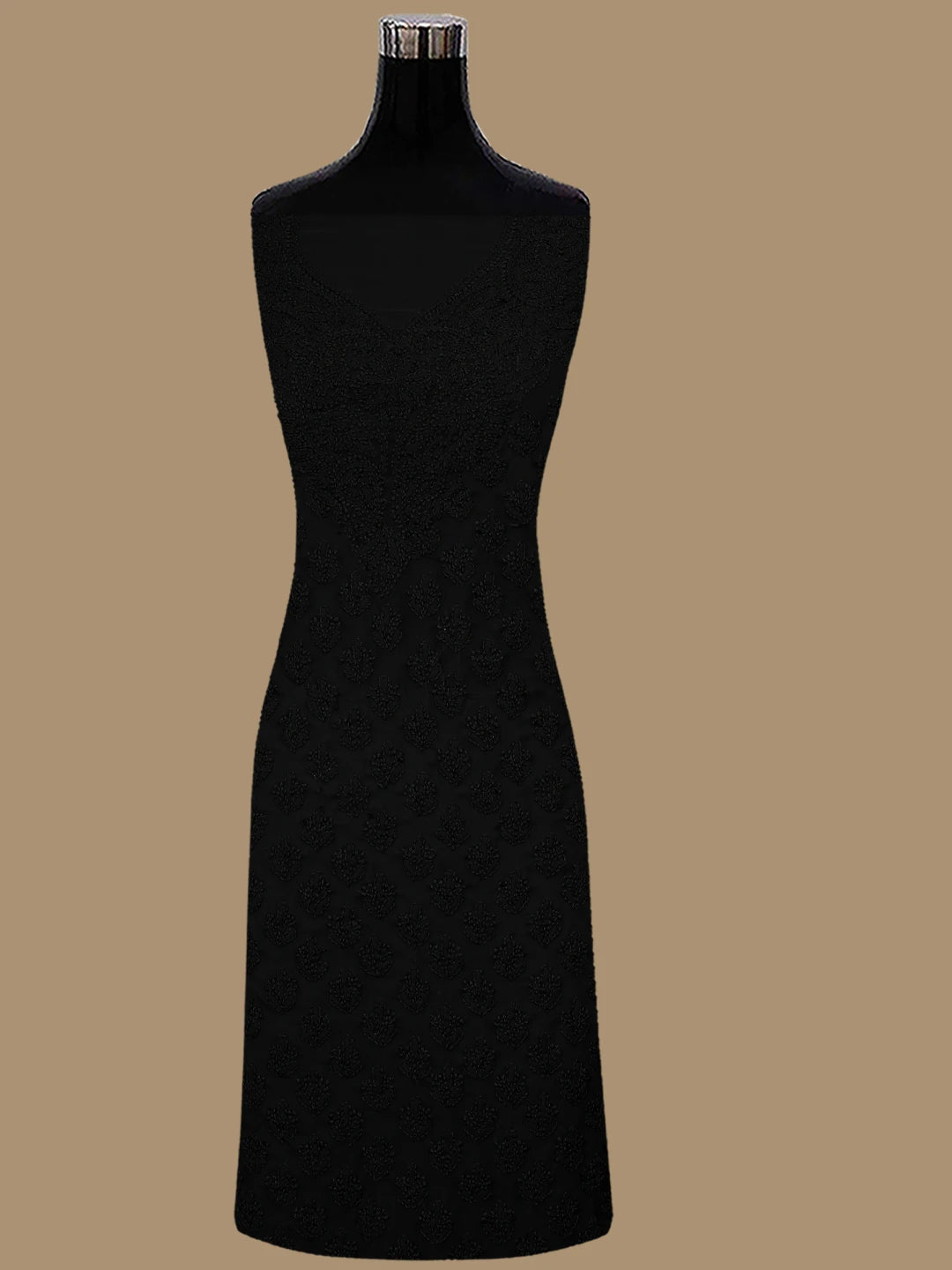 Ada Hand Embroidered Black Georgette Lucknowi Chikankari Unstitched Suit Piece 01A823782