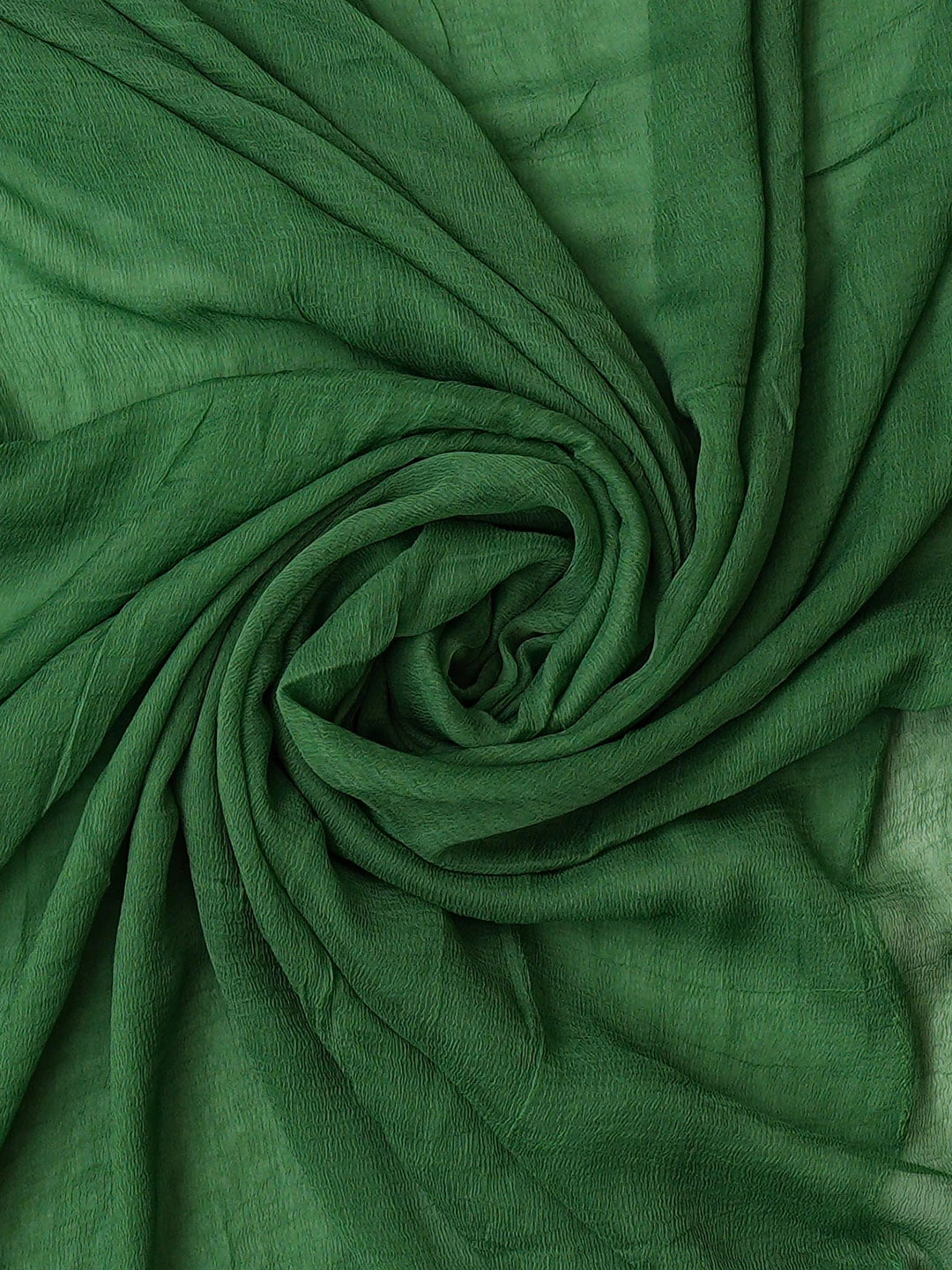 Ada Hand Embroidered Bottle Green Tussar Silk Lucknowi Chikankari Unstitched Suit Piece 01A774742