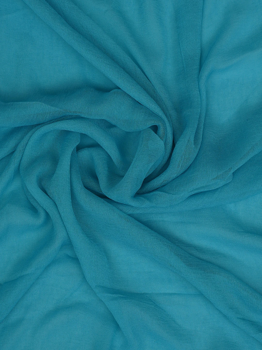 Ada Hand Embroidered Cerulean Blue Tussar Silk Lucknowi Chikankari Unstitched Suit Piece 01A774730