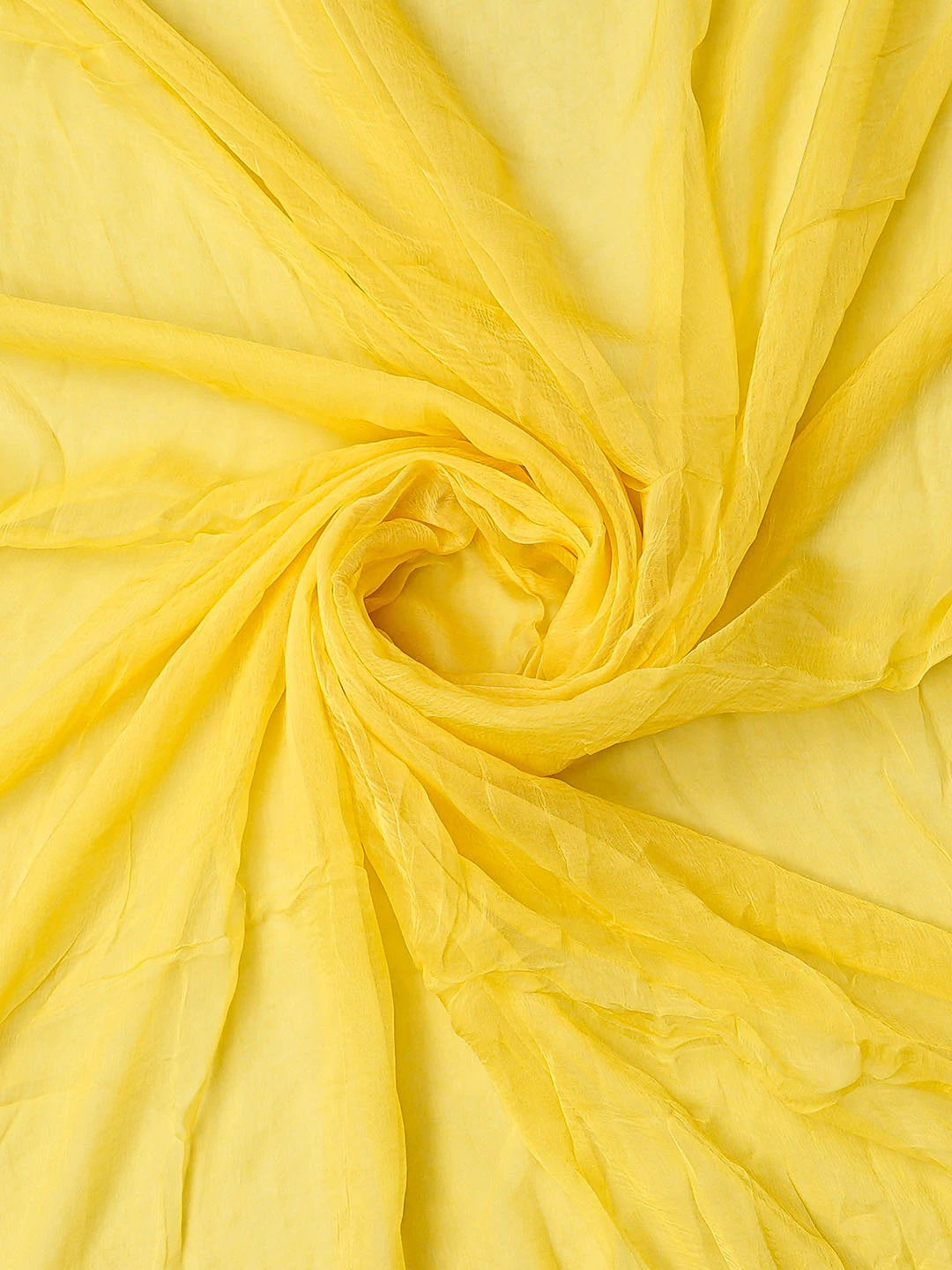 Ada Hand Embroidered Yellow Cotton Lucknowi Chikankari Unstitched Suit Piece 01A759641