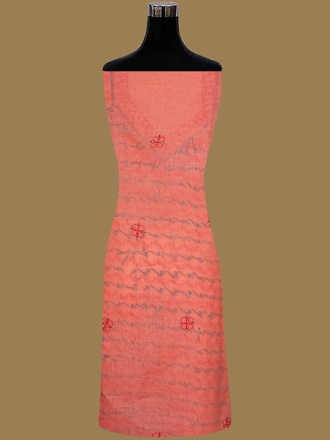 Ada Hand Embroidered Dark Pink Cotton Lucknowi Chikankari Unstitched Suit Piece 01A853430