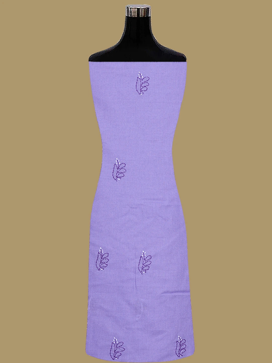 Ada Hand Embroidered Mauve Cotton Lucknowi Chikankari Unstitched Suit Piece 01A853007