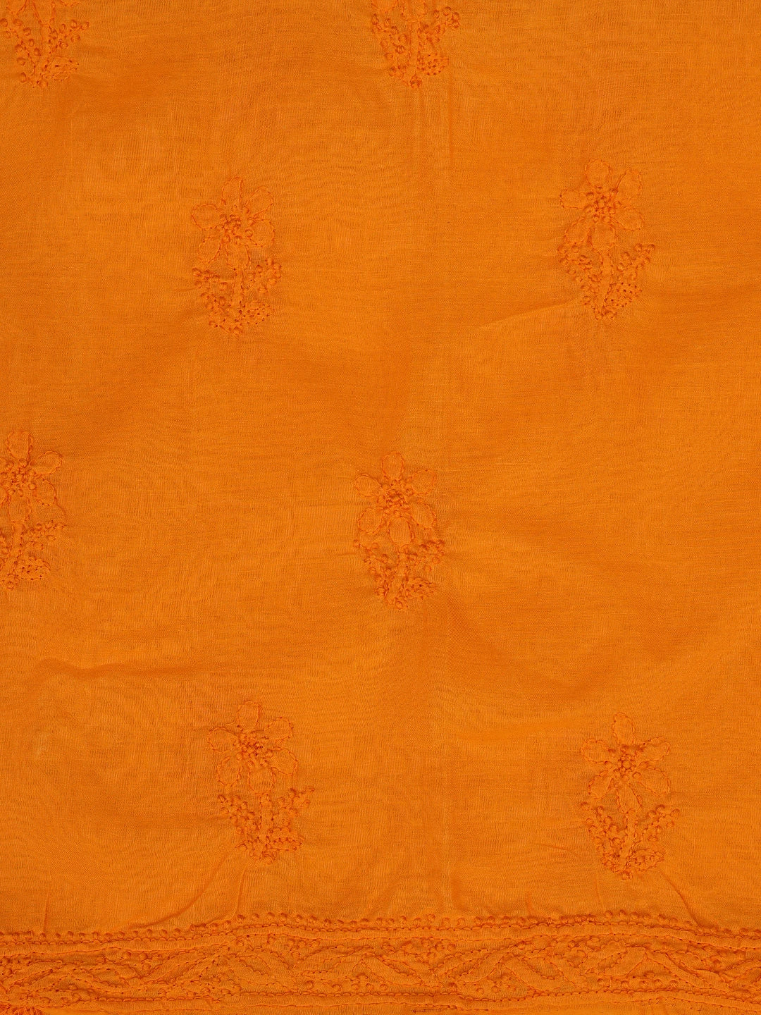 Ada Hand Embroidered Mustard Cotton Lucknowi Chikankari Unstitched Suit Piece 01A839624