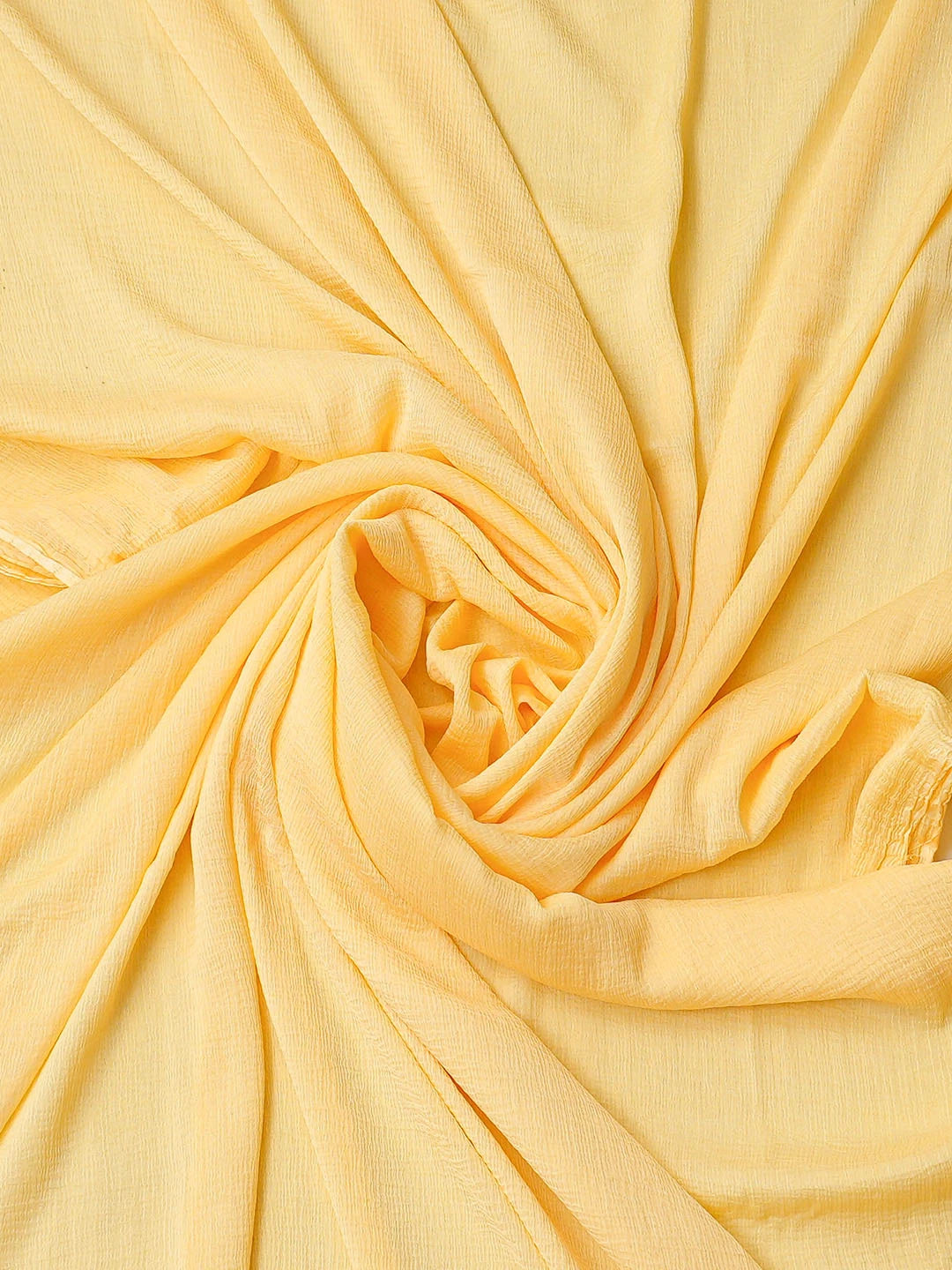 Ada Hand Embroidered Yellow Cotton Lucknowi Chikankari Unstitched Suit Piece 01A861454