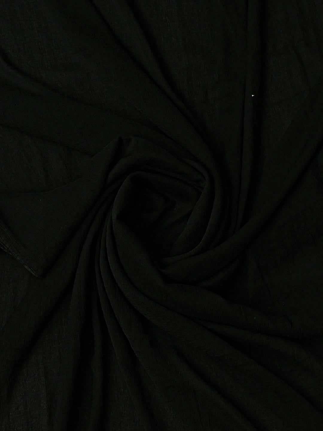 Ada Hand Embroidered Black Cotton Lucknowi Chikankari Unstitched Suit Piece 01A863046