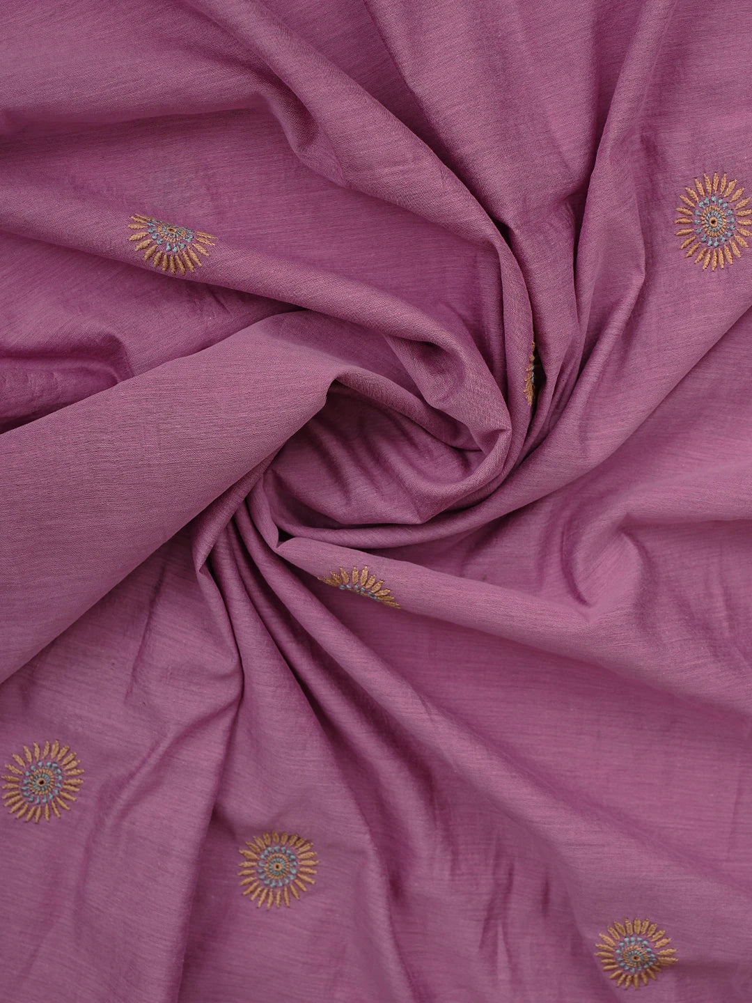 Ada Hand Embroidered Onion Pink Chanderi Lucknowi Chikankari Untitched Kurta Dupatta Set 01A841569