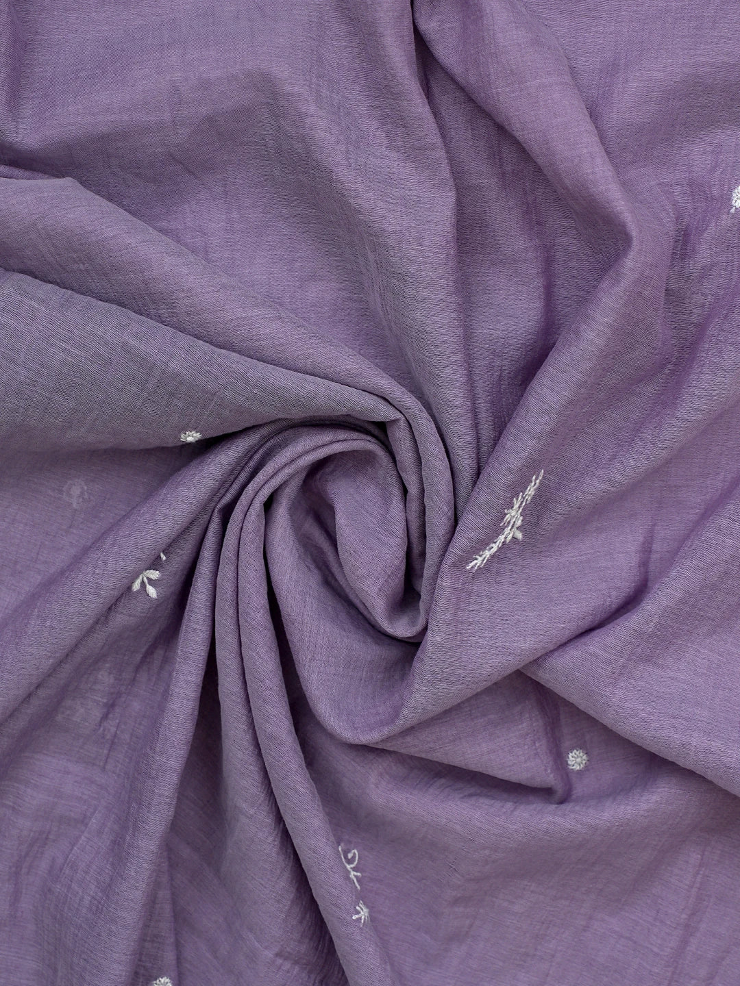 Ada Hand Embroidered Lavender Chanderi Lucknowi Chikankari Semi-Stitched Kurta Dupatta Set 01A864378