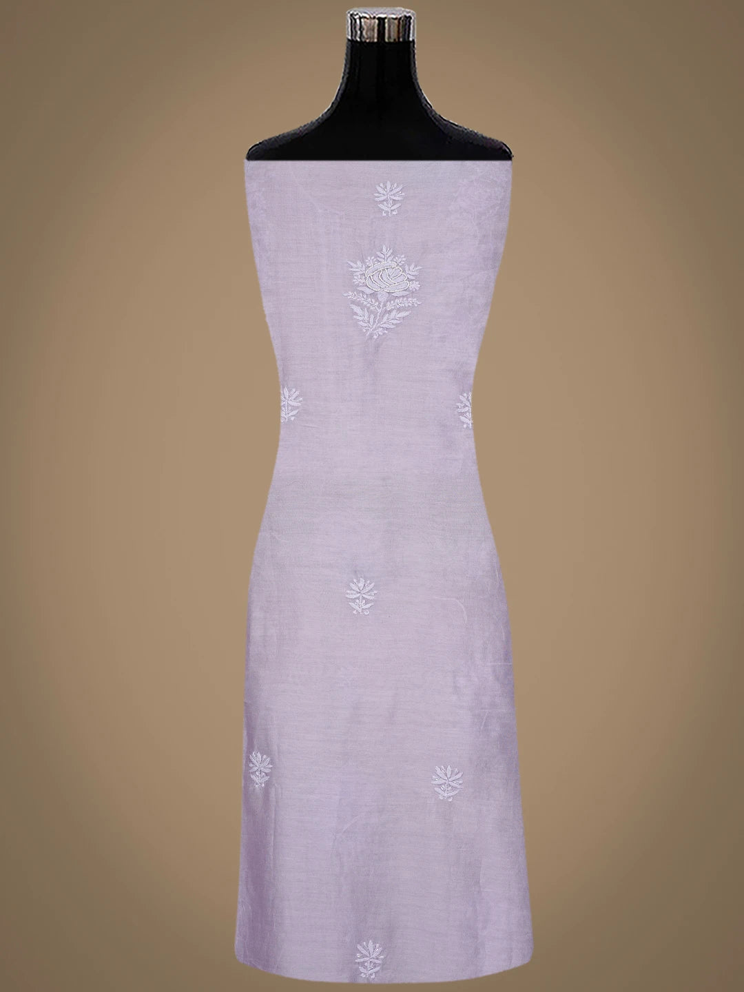 Ada Hand Embroidered Periwinkle Blue Chanderi Lucknowi Chikankari Unstitched Suit Piece With Cutdana Work 01A842109