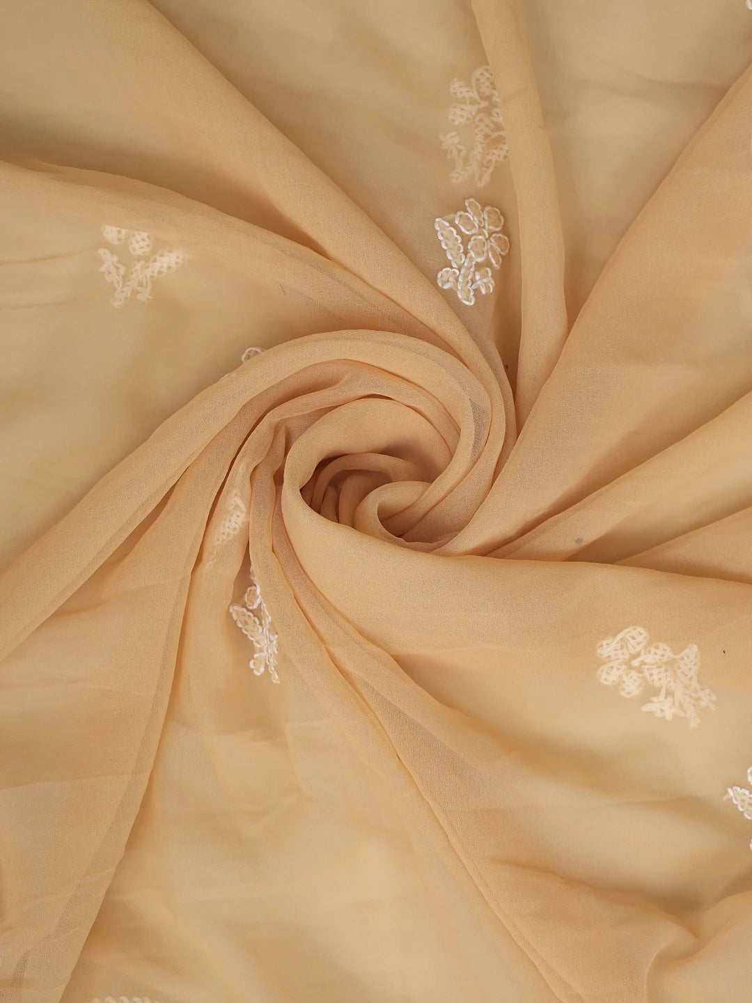 Ada Hand Embroidered Fawn Georgette Lucknowi Chikankari Unstitched Suit Piece 01A866835