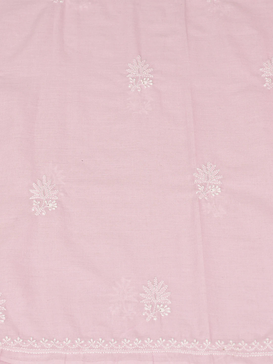 Ada Hand Embroidered Pink Cotton Lucknowi Chikankari Unstitched Suit Piece 01A773534