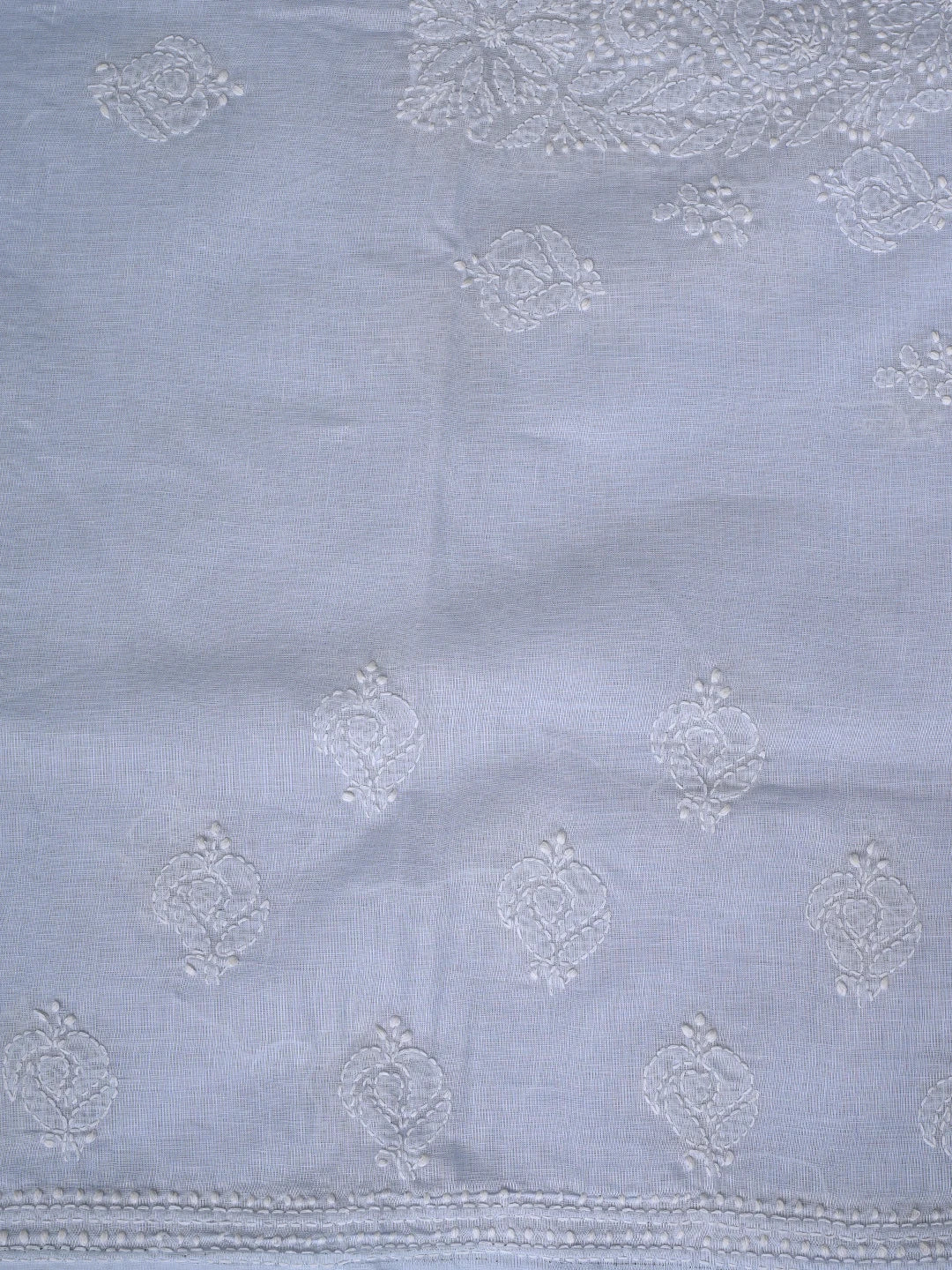 Ada Hand Embroidered Lavender Cotton Lucknowi Chikankari Unstitched Suit Piece 01A867094