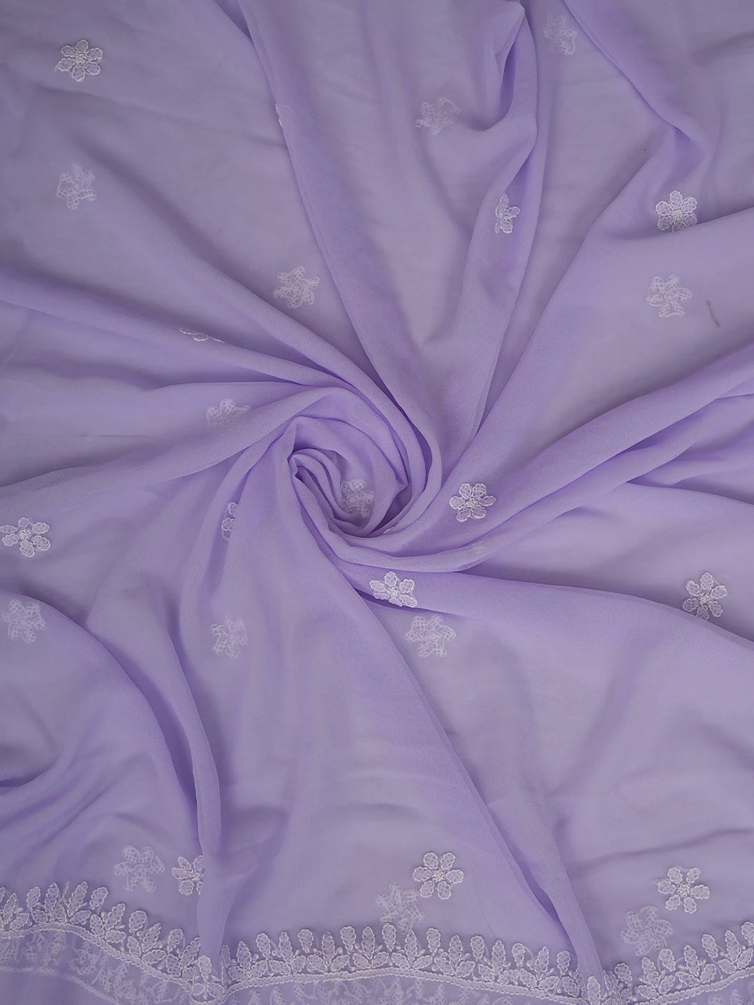 Ada Hand Embroidered Mauve Georgette Lucknowi Chikankari Unstitched Suit Piece 01A867426