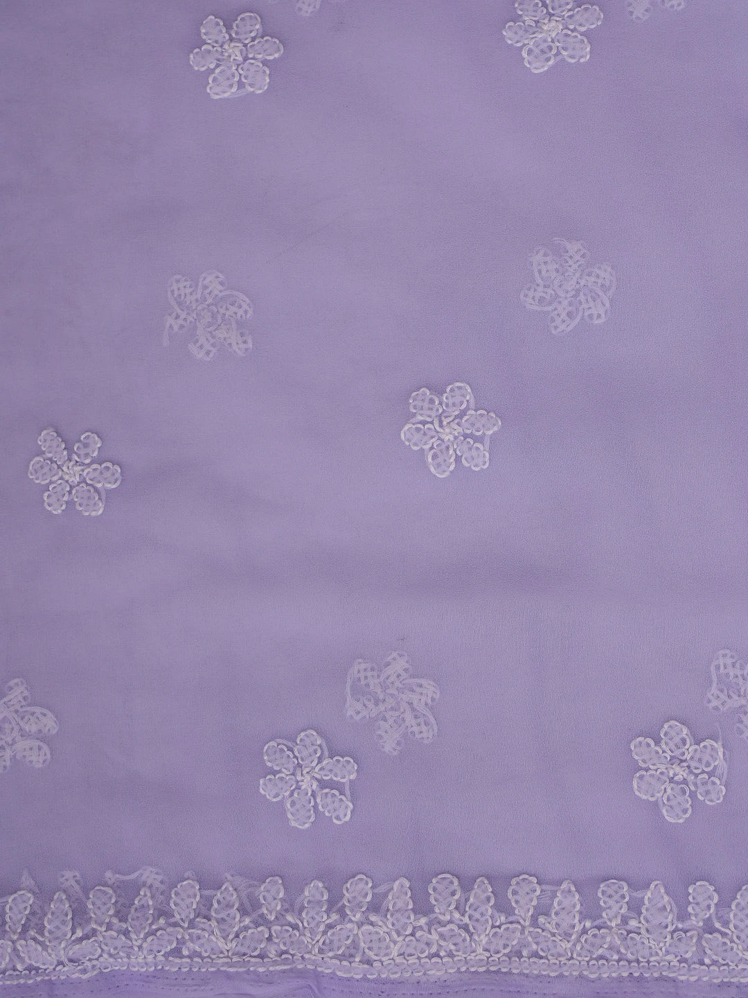 Ada Hand Embroidered Mauve Georgette Lucknowi Chikankari Unstitched Suit Piece 01A867426