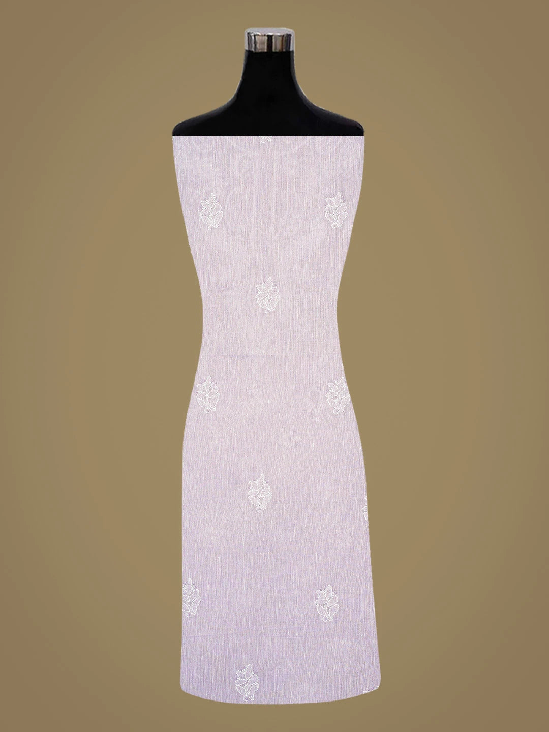 Ada Hand Embroidered Mauve Linen Lucknowi Chikankari Unstitched Suit Piece 01A867653