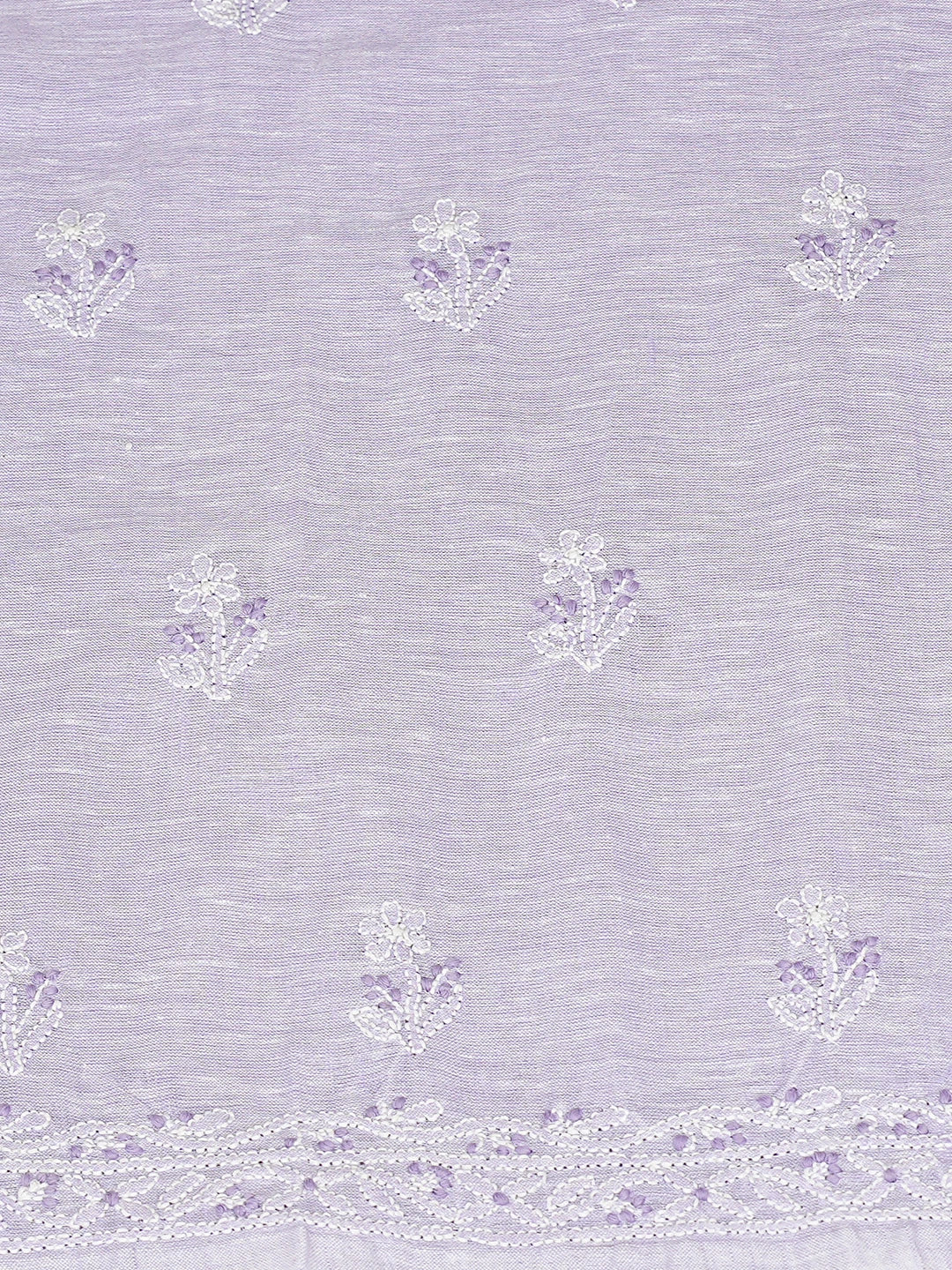 Ada Hand Embroidered Mauve Linen Lucknowi Chikankari Unstitched Suit Piece 01A867683