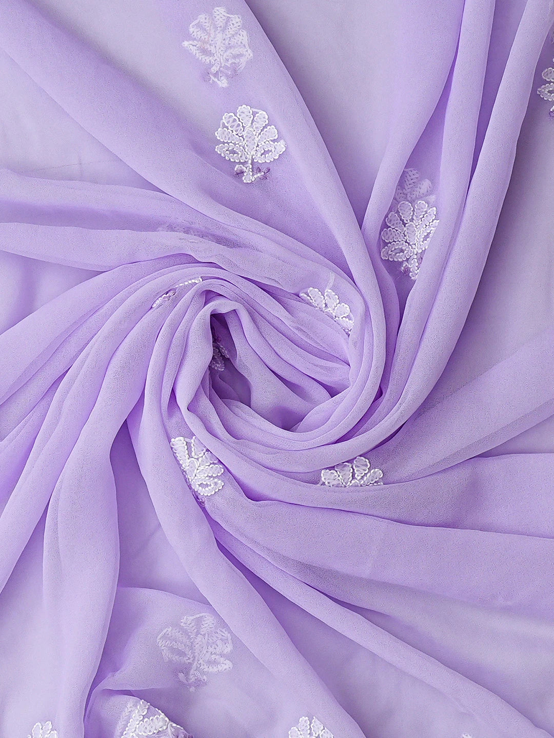 Ada Hand Embroidered Mauve Georgette Lucknowi Chikankari Unstitched Suit Piece 01A867580