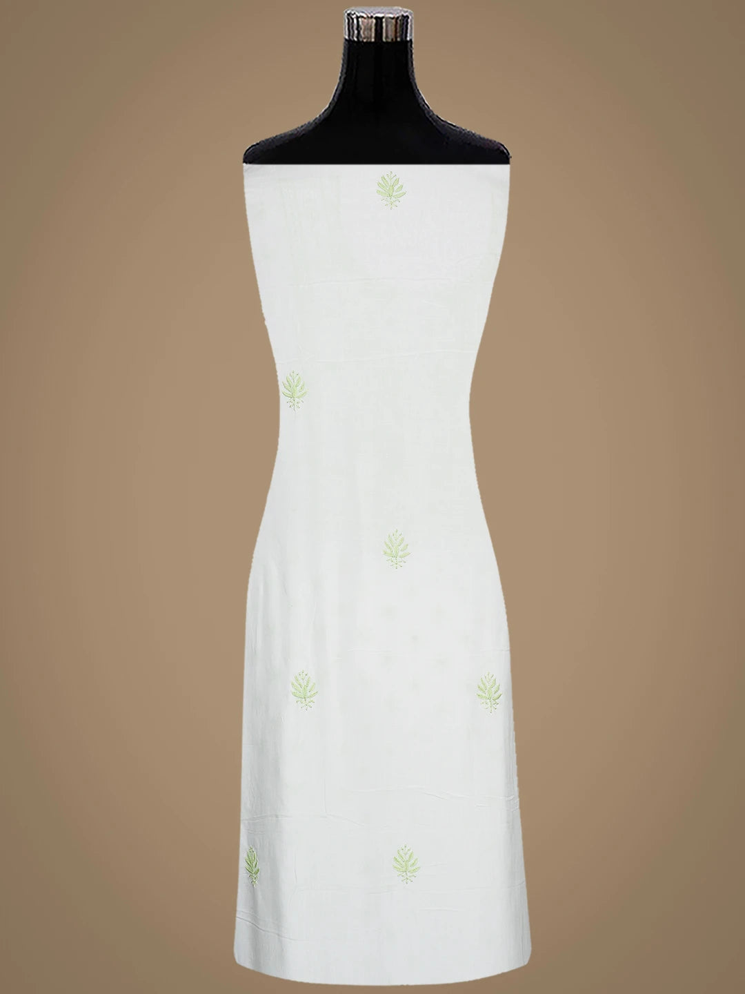 Ada Hand Embroidered White Modal Lucknowi Chikankari Unstitched Suit Piece 01A700561