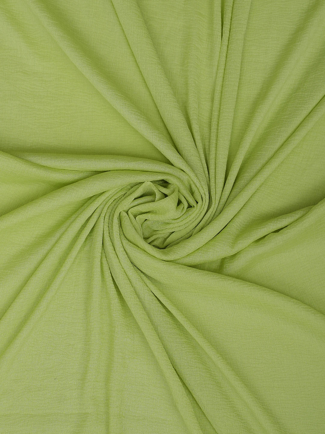 Ada Hand Embroidered Chartreuse Green Cotton Lucknowi Chikankari Unstitched Suit Piece 01A868012