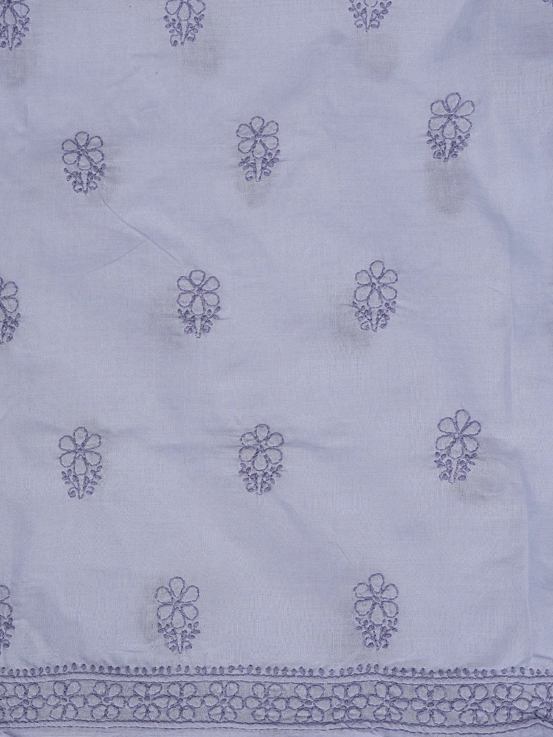 Ada Hand Embroidered Lavender Cotton Lucknowi Chikankari Unstitched Suit Piece 01A868011