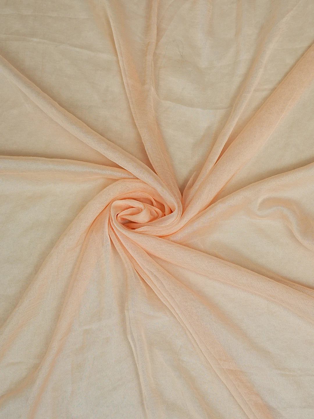 Ada Hand Embroidered Peach Cotton Lucknowi Chikankari Unstitched Suit Piece 01A868021