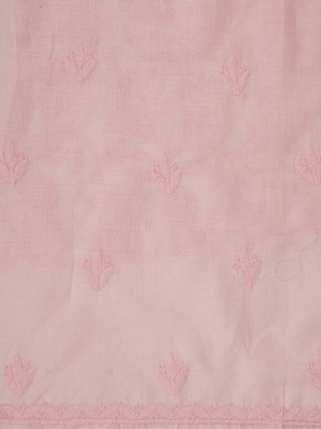 Ada Hand Embroidered Pink Cotton Lucknowi Chikankari Unstitched Suit Piece 01A869312