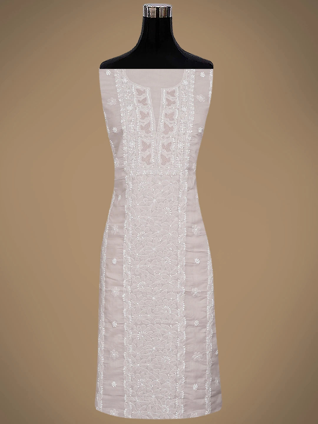 Ada Hand Embroidered Careys Pink Cotton Lucknowi Chikankari Unstitched Suit Piece 01A869279