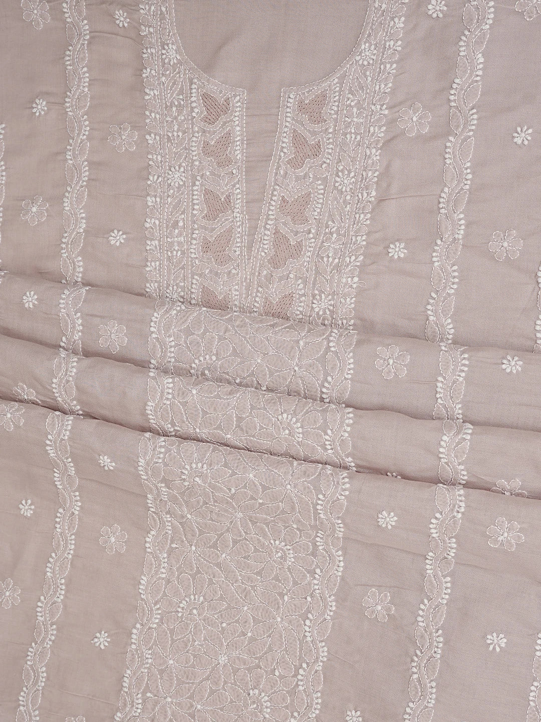 Ada Hand Embroidered Careys Pink Cotton Lucknowi Chikankari Unstitched Suit Piece 01A869279