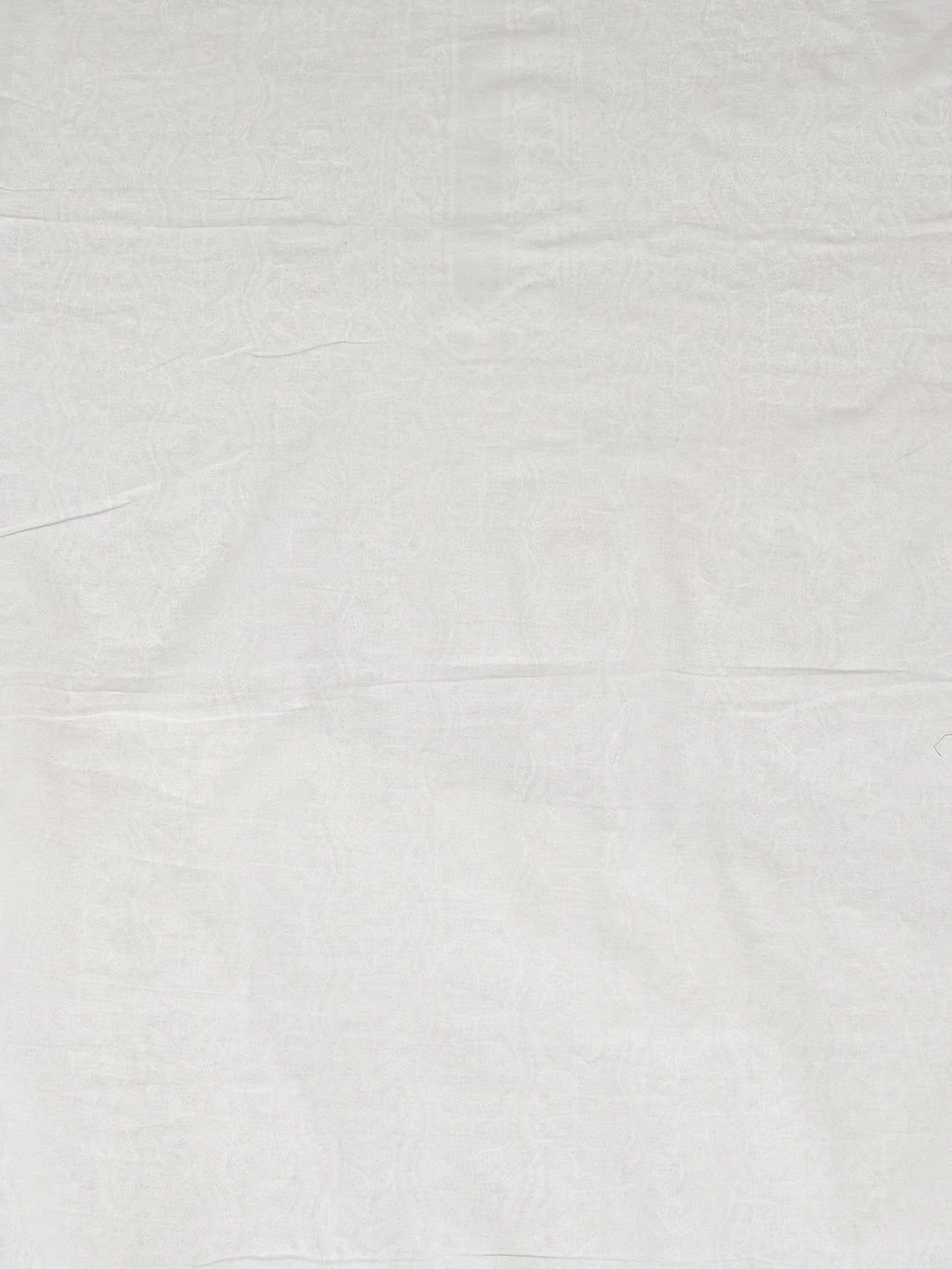 Ada Hand Embroidered White Cotton Lucknowi Chikankari Unstitched Men's Kurta Piece 01A864151
