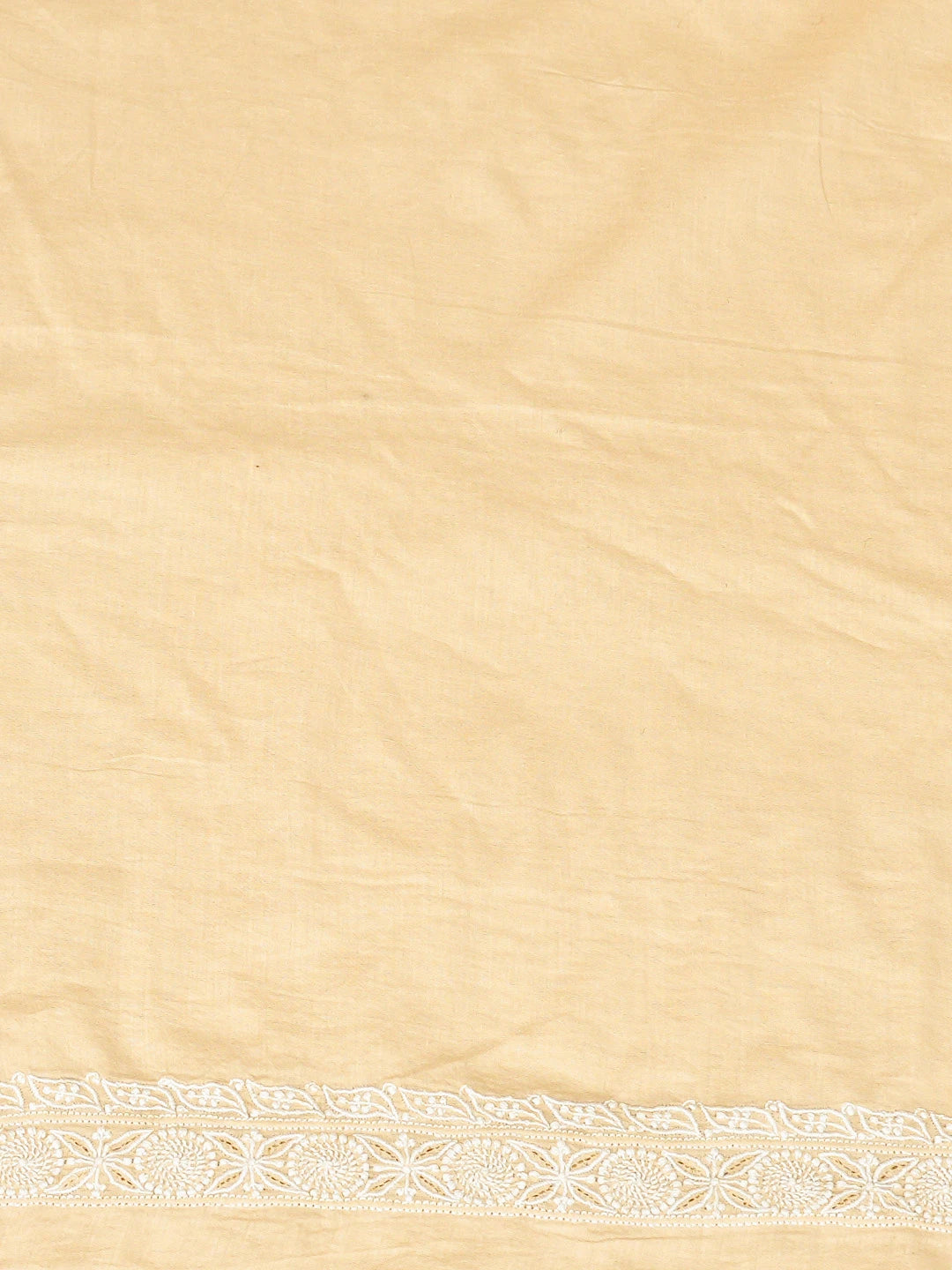Ada Hand Embroidered Fawn Cotton Lucknowi Chikankari Unstitched Men's Kurta Piece 01A708413