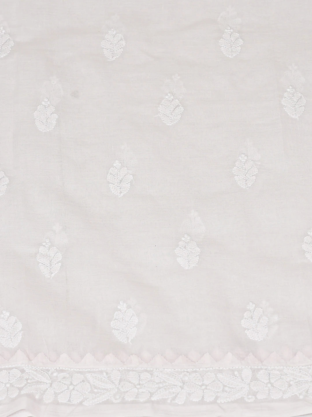 Ada Hand Embroidered Pink Cotton Lucknowi Chikankari Unstitched Suit Piece 01A871566