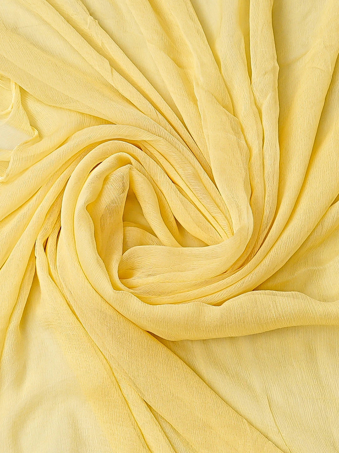 Ada Hand Embroidered Yellow Cotton Lucknowi Chikankari Unstitched Suit Piece 08A500400