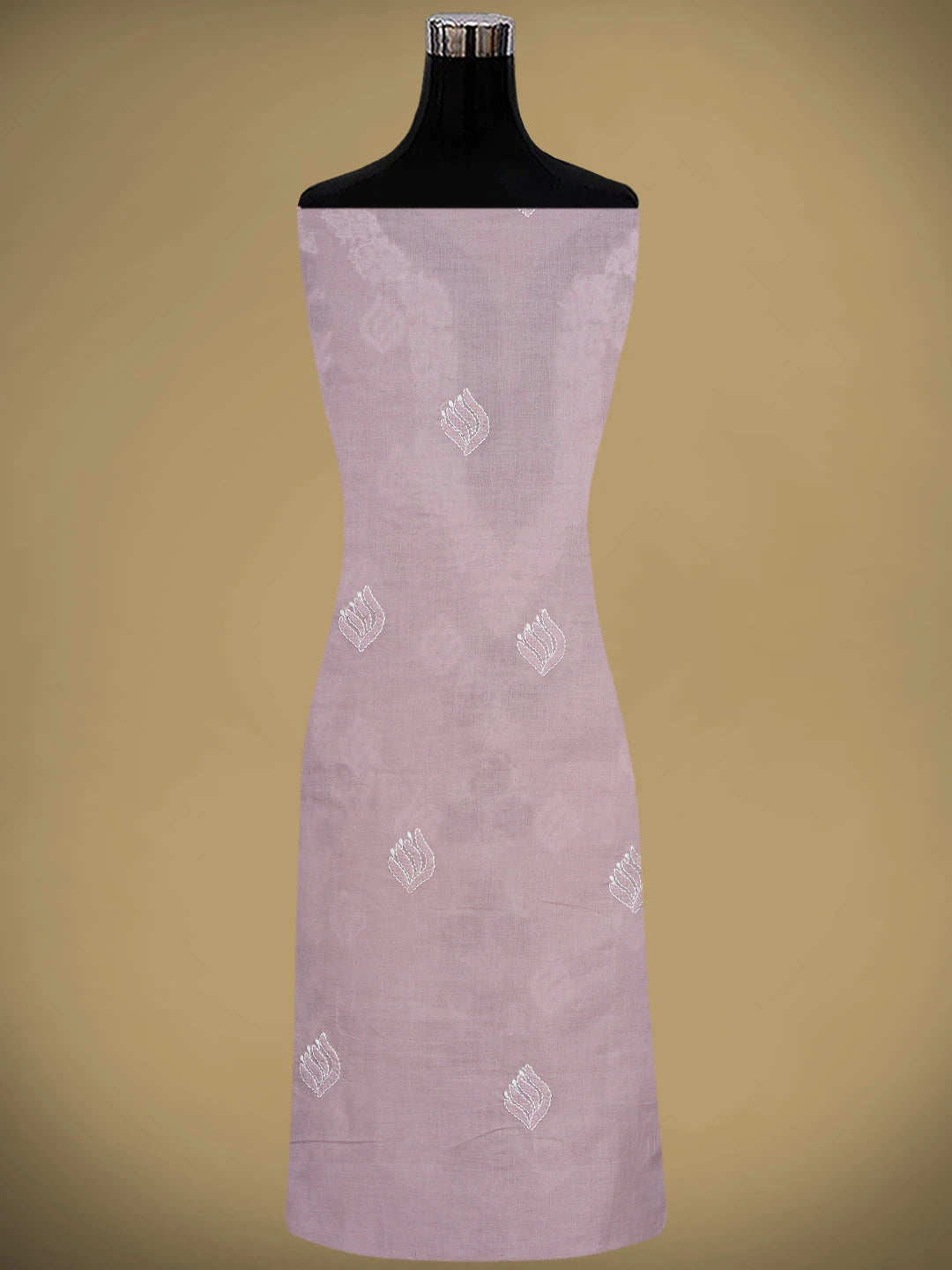 Ada Hand Embroidered Lavender Cotton Lucknowi Chikankari Unstitched Suit Piece 01A873284