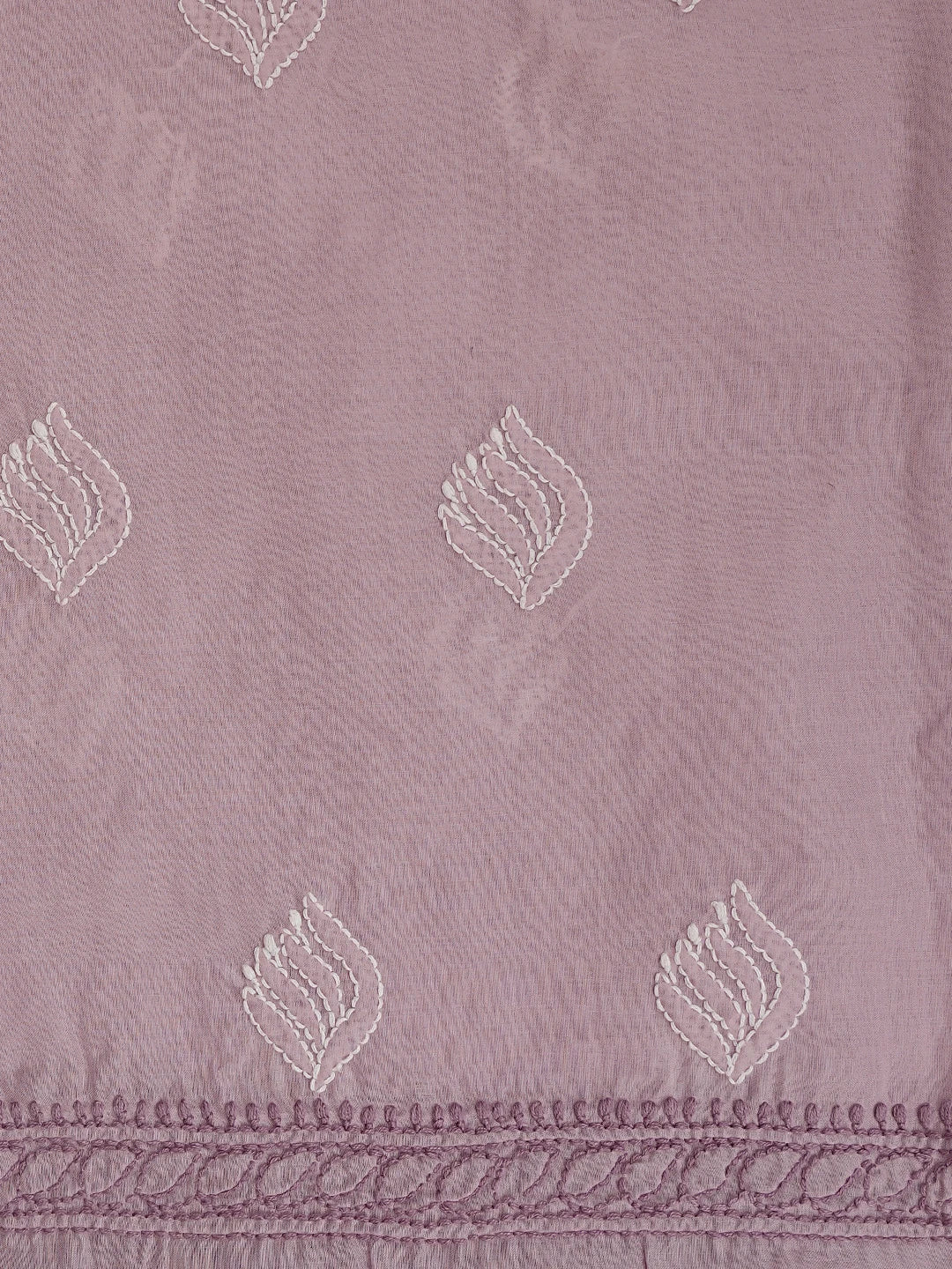 Ada Hand Embroidered Lavender Cotton Lucknowi Chikankari Unstitched Suit Piece 01A873284