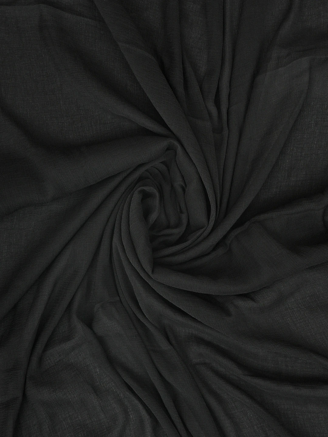 Ada Hand Embroidered Black Cotton Lucknowi Chikankari Unstitched Suit Piece 01A873285