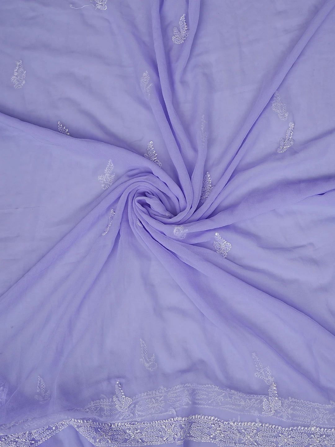 Ada Hand Embroidered Mauve Georgette Lucknowi Chikankari Unstitched Suit Piece 01A878887