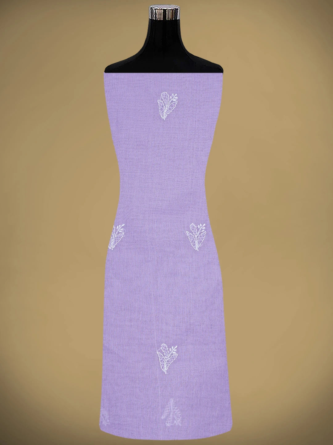 Ada Hand Embroidered Lavender Cotton Lucknowi Chikankari Unstitched Suit Piece 01A882335